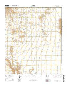 Vekol Mountains NE Arizona Current topographic map, 1:24000 scale, 7.5 X 7.5 Minute, Year 2014