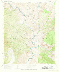 Verde Hot Springs Arizona Historical topographic map, 1:24000 scale, 7.5 X 7.5 Minute, Year 1967