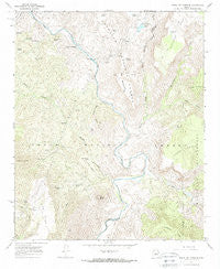 Verde Hot Springs Arizona Historical topographic map, 1:24000 scale, 7.5 X 7.5 Minute, Year 1967