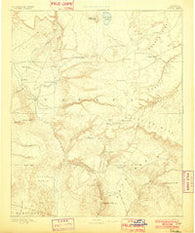 Verde Arizona Historical topographic map, 1:250000 scale, 1 X 1 Degree, Year 1892