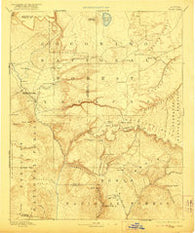 Verde Arizona Historical topographic map, 1:250000 scale, 1 X 1 Degree, Year 1892