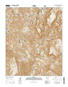 Verde Hot Springs Arizona Current topographic map, 1:24000 scale, 7.5 X 7.5 Minute, Year 2014
