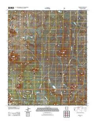 Vernon Arizona Historical topographic map, 1:24000 scale, 7.5 X 7.5 Minute, Year 2011