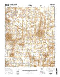 Vernon Arizona Current topographic map, 1:24000 scale, 7.5 X 7.5 Minute, Year 2014