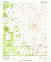 Vernon Arizona Historical topographic map, 1:24000 scale, 7.5 X 7.5 Minute, Year 1971