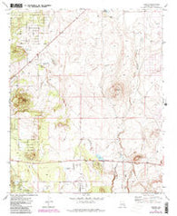 Vernon Arizona Historical topographic map, 1:24000 scale, 7.5 X 7.5 Minute, Year 1971