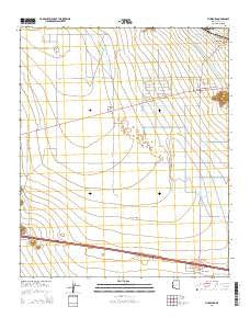 Vicksburg Arizona Current topographic map, 1:24000 scale, 7.5 X 7.5 Minute, Year 2014