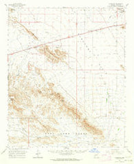 Vicksburg Arizona Historical topographic map, 1:62500 scale, 15 X 15 Minute, Year 1962