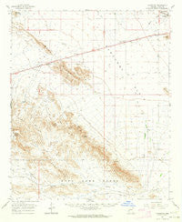 Vicksburg Arizona Historical topographic map, 1:62500 scale, 15 X 15 Minute, Year 1962
