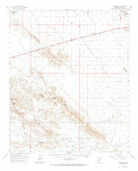 Vicksburg Arizona Historical topographic map, 1:62500 scale, 15 X 15 Minute, Year 1962