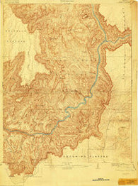 Vishnu Arizona Historical topographic map, 1:48000 scale, 15 X 15 Minute, Year 1907