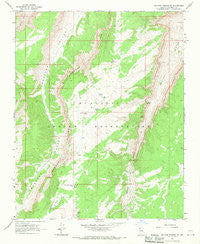Vulcans Throne SE Arizona Historical topographic map, 1:24000 scale, 7.5 X 7.5 Minute, Year 1967