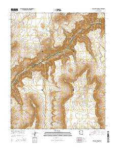 Vulcans Throne Arizona Current topographic map, 1:24000 scale, 7.5 X 7.5 Minute, Year 2014