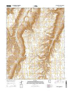 Vulcans Throne SE Arizona Current topographic map, 1:24000 scale, 7.5 X 7.5 Minute, Year 2014