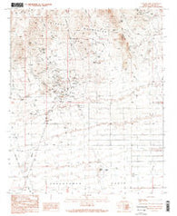 Vulture Mine Arizona Historical topographic map, 1:24000 scale, 7.5 X 7.5 Minute, Year 1990