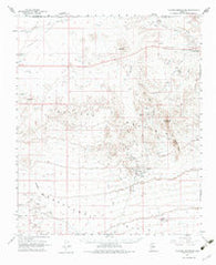 Vulture Mountains Arizona Historical topographic map, 1:62500 scale, 15 X 15 Minute, Year 1961