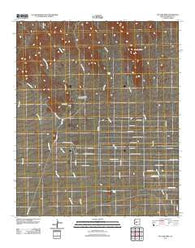 Vulture Mine Arizona Historical topographic map, 1:24000 scale, 7.5 X 7.5 Minute, Year 2011
