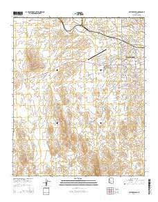 Vulture Peak Arizona Current topographic map, 1:24000 scale, 7.5 X 7.5 Minute, Year 2014