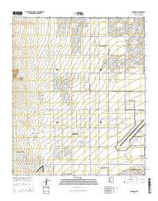 Waddell Arizona Current topographic map, 1:24000 scale, 7.5 X 7.5 Minute, Year 2014