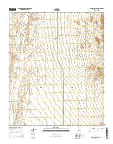 Wagner Wash Well Arizona Current topographic map, 1:24000 scale, 7.5 X 7.5 Minute, Year 2014