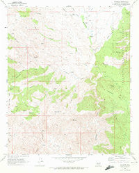 Wagoner Arizona Historical topographic map, 1:24000 scale, 7.5 X 7.5 Minute, Year 1969