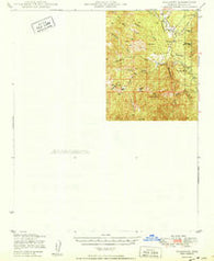 Wagoner Arizona Historical topographic map, 1:62500 scale, 15 X 15 Minute, Year 1950