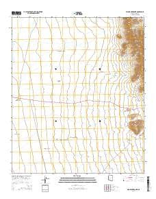 Wahak Hotrontk Arizona Current topographic map, 1:24000 scale, 7.5 X 7.5 Minute, Year 2014
