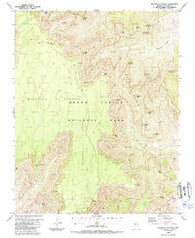 Walhalla Plateau Arizona Historical topographic map, 1:24000 scale, 7.5 X 7.5 Minute, Year 1988