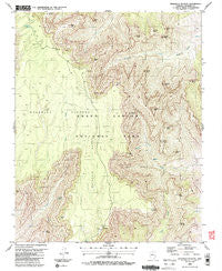 Walhalla Plateau Arizona Historical topographic map, 1:24000 scale, 7.5 X 7.5 Minute, Year 1988