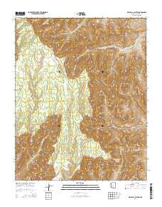 Walhalla Plateau Arizona Current topographic map, 1:24000 scale, 7.5 X 7.5 Minute, Year 2014