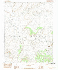 Walker Butte Arizona Historical topographic map, 1:24000 scale, 7.5 X 7.5 Minute, Year 1982