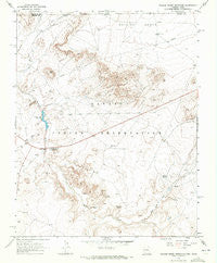 Walker Creek Reservoir Arizona Historical topographic map, 1:24000 scale, 7.5 X 7.5 Minute, Year 1968