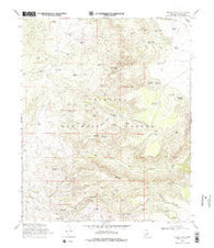 Walker Mtn. Arizona Historical topographic map, 1:24000 scale, 7.5 X 7.5 Minute, Year 1969