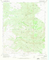 Walker Mtn. Arizona Historical topographic map, 1:24000 scale, 7.5 X 7.5 Minute, Year 1969