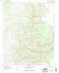 Walker Mtn. Arizona Historical topographic map, 1:24000 scale, 7.5 X 7.5 Minute, Year 1969