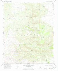 Walker Mtn. Arizona Historical topographic map, 1:24000 scale, 7.5 X 7.5 Minute, Year 1969