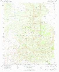 Walker Mtn. Arizona Historical topographic map, 1:24000 scale, 7.5 X 7.5 Minute, Year 1969