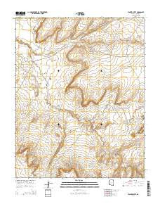 Walker Butte Arizona Current topographic map, 1:24000 scale, 7.5 X 7.5 Minute, Year 2014