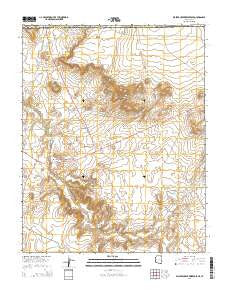Walker Creek Reservoir Arizona Current topographic map, 1:24000 scale, 7.5 X 7.5 Minute, Year 2014