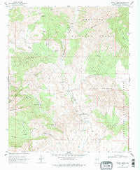 Walnut Grove Arizona Historical topographic map, 1:24000 scale, 7.5 X 7.5 Minute, Year 1969