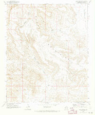 Warm Springs Arizona Historical topographic map, 1:24000 scale, 7.5 X 7.5 Minute, Year 1970