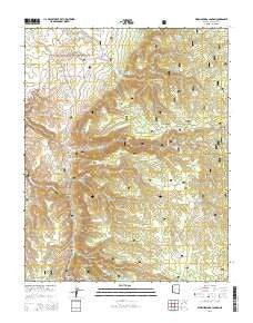 Warm Springs Canyon Arizona Current topographic map, 1:24000 scale, 7.5 X 7.5 Minute, Year 2014