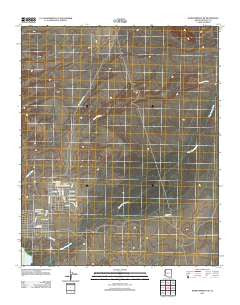 Warm Springs SW Arizona Historical topographic map, 1:24000 scale, 7.5 X 7.5 Minute, Year 2011