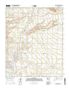 Warm Springs SW Arizona Current topographic map, 1:24000 scale, 7.5 X 7.5 Minute, Year 2014