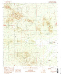 Waterman Peak Arizona Historical topographic map, 1:24000 scale, 7.5 X 7.5 Minute, Year 1989