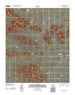 Waterman Peak Arizona Historical topographic map, 1:24000 scale, 7.5 X 7.5 Minute, Year 2011