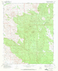Weaver Peak Arizona Historical topographic map, 1:24000 scale, 7.5 X 7.5 Minute, Year 1969