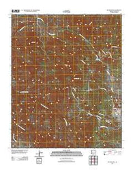 Weaver Peak Arizona Historical topographic map, 1:24000 scale, 7.5 X 7.5 Minute, Year 2011