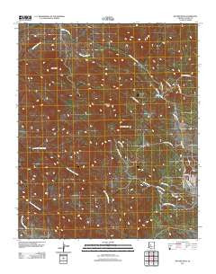 Weaver Peak Arizona Historical topographic map, 1:24000 scale, 7.5 X 7.5 Minute, Year 2011