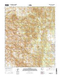 Weaver Peak Arizona Current topographic map, 1:24000 scale, 7.5 X 7.5 Minute, Year 2014